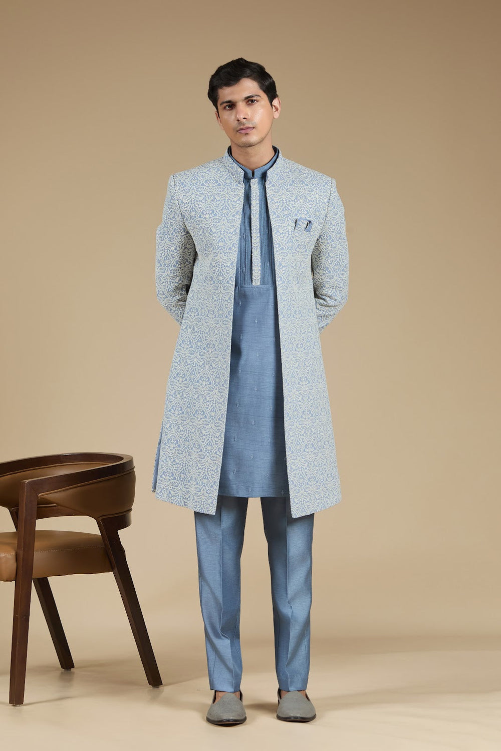 Ice Sky Kurta Set