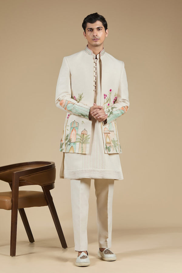 Royal Lotus Garden Kurta Set
