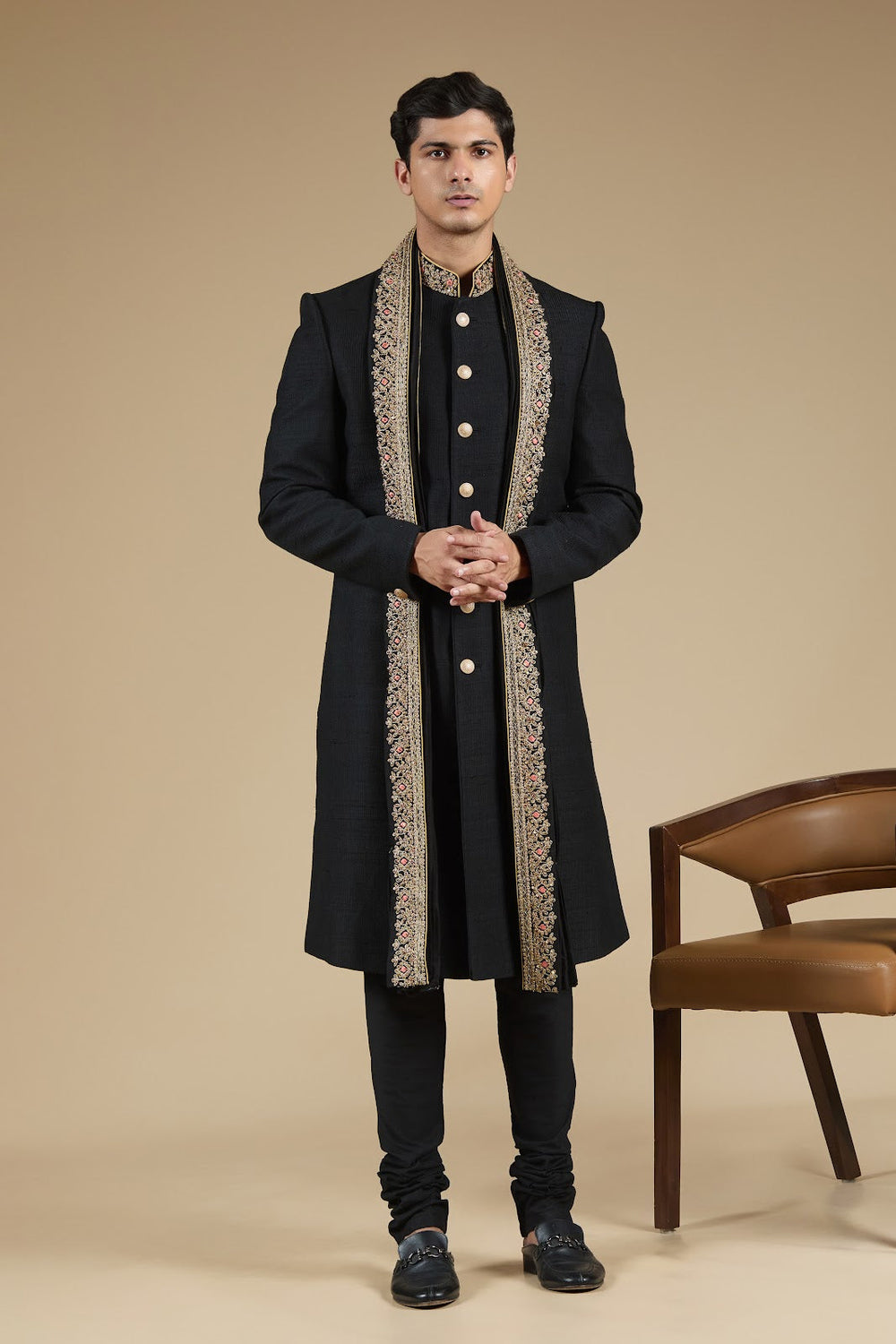 Shaan Zari Detailed Jacket Set