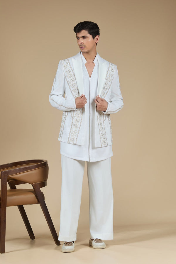 Parvaz Hand-Embroidered Jacket Set