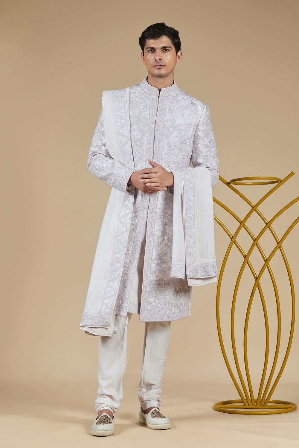 Abeer Embroidered Sherwani Set