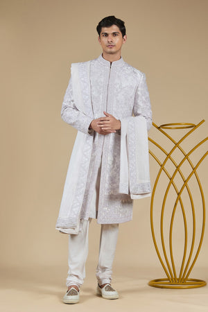 Abeer Embroidered Sherwani Set