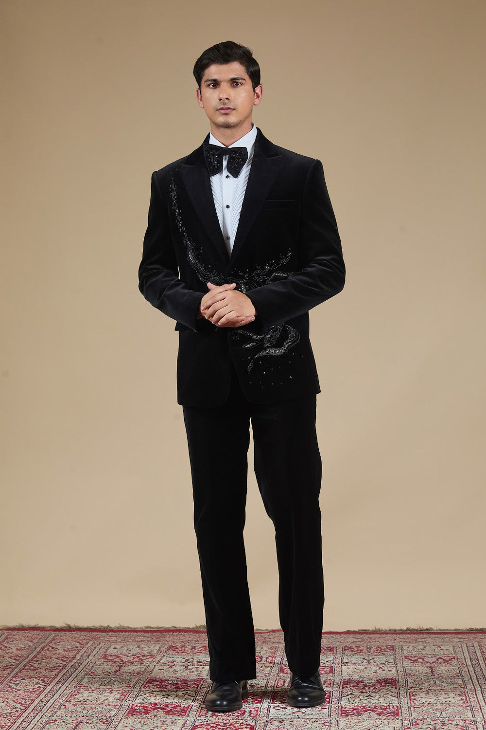 Midnight Noir Velvet Blazer