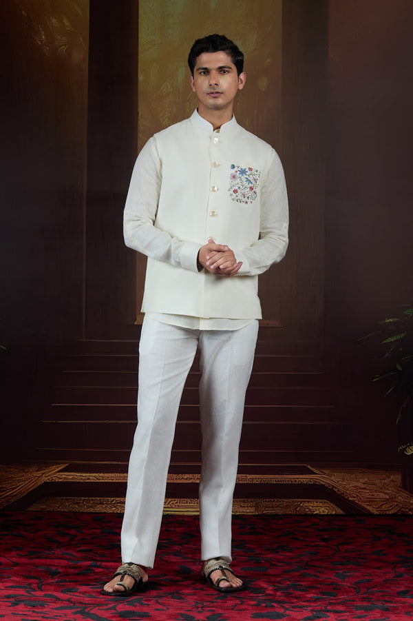 Ivory Crest Bundi Shirt Set