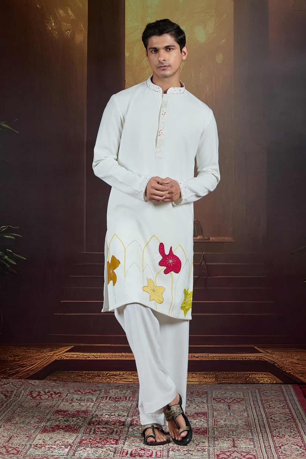Bloomstroke Ivory Kurta Set