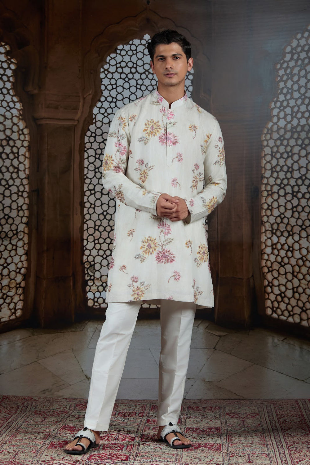 Graphite Noir Plain Kurta Set