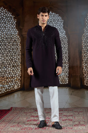 Midnight Gleam – Cutdana Kurta Set