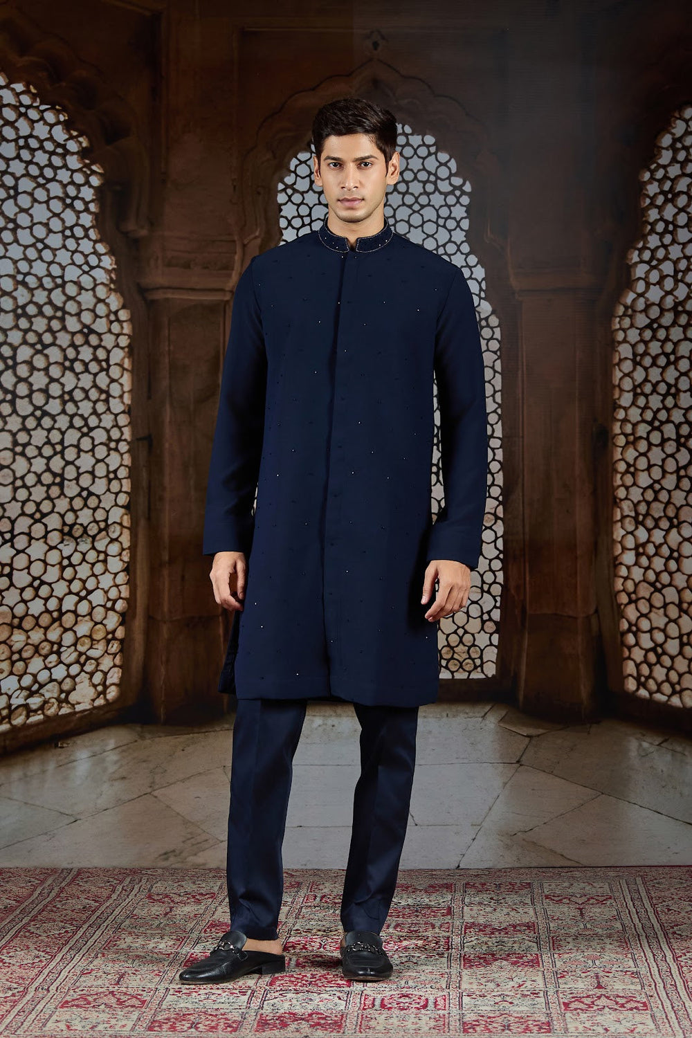 Indigo Frame Kurta Set