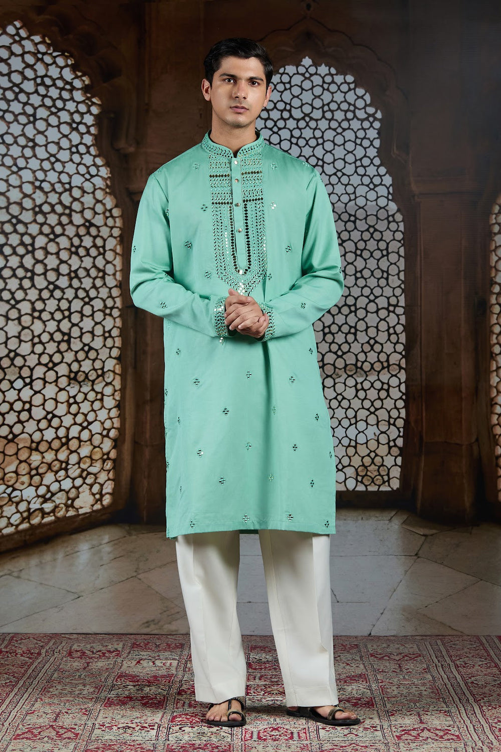 Mint Harmony Kurta Set
