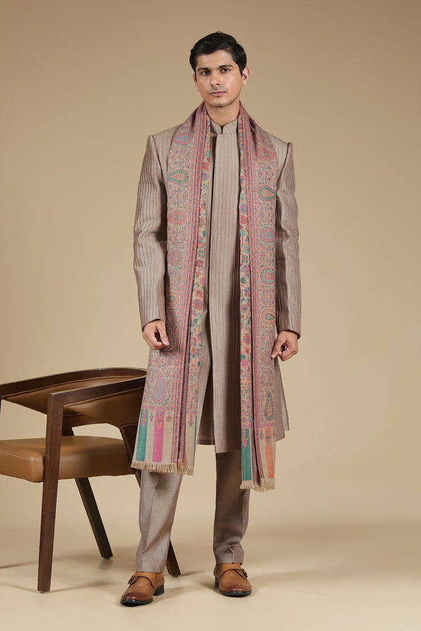 Heritage Jacquard Sherwani Kurta Set