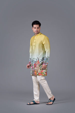 Sunburst Aura Digital Printed Kurta