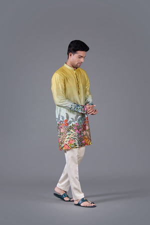 Sunburst Aura Digital Printed Kurta