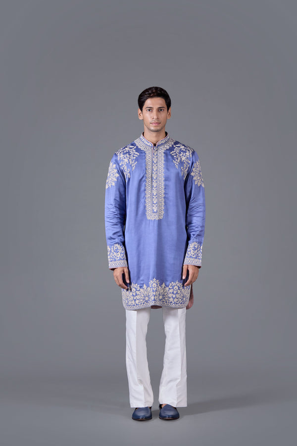 Sapphire Grace Silk Kurta