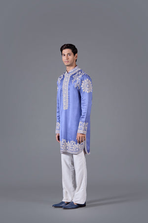 Sapphire Grace Silk Kurta