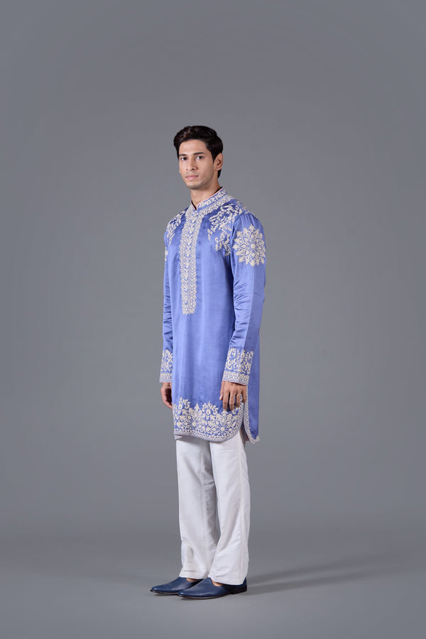 Sapphire Grace Silk Kurta