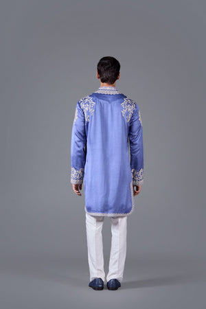 Sapphire Grace Silk Kurta