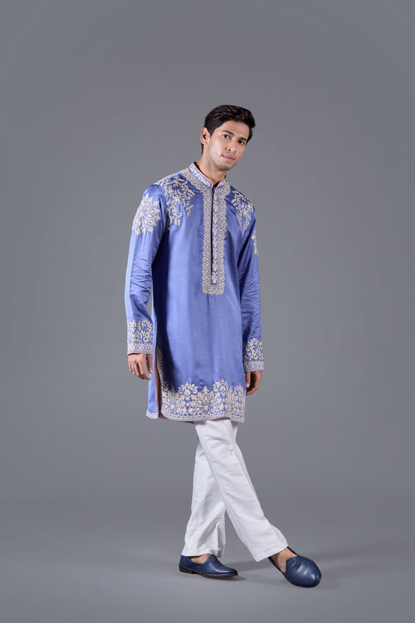 Sapphire Grace Silk Kurta