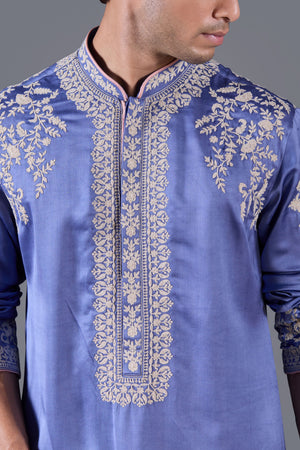 Sapphire Grace Silk Kurta