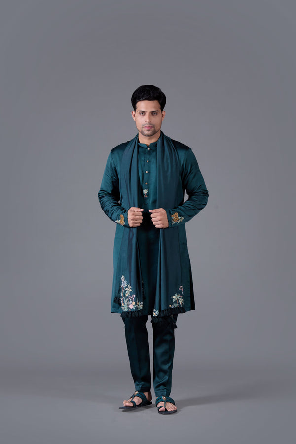 Enchanted Forest Kurta Set With Dupatta