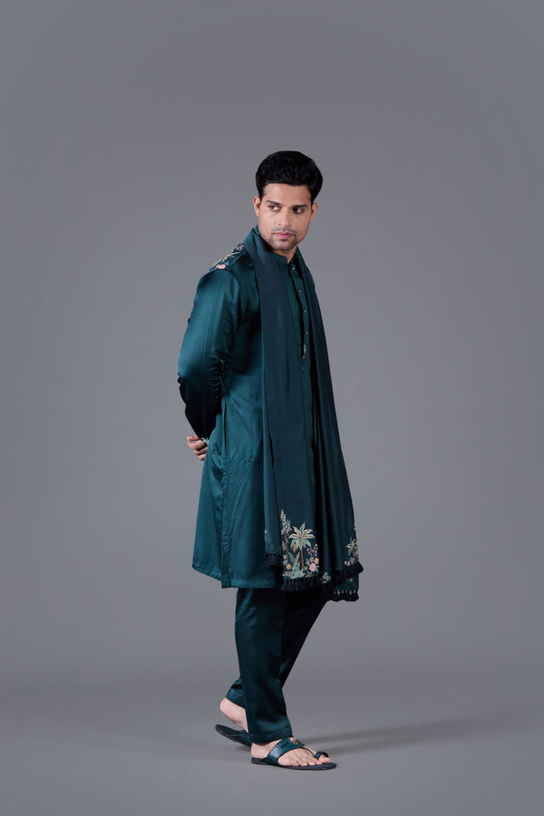 Enchanted Forest Kurta Set With Dupatta