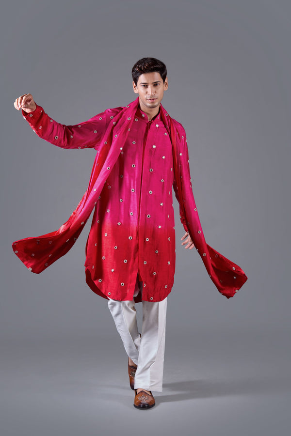 Fuchsia Mirage Kurta Set