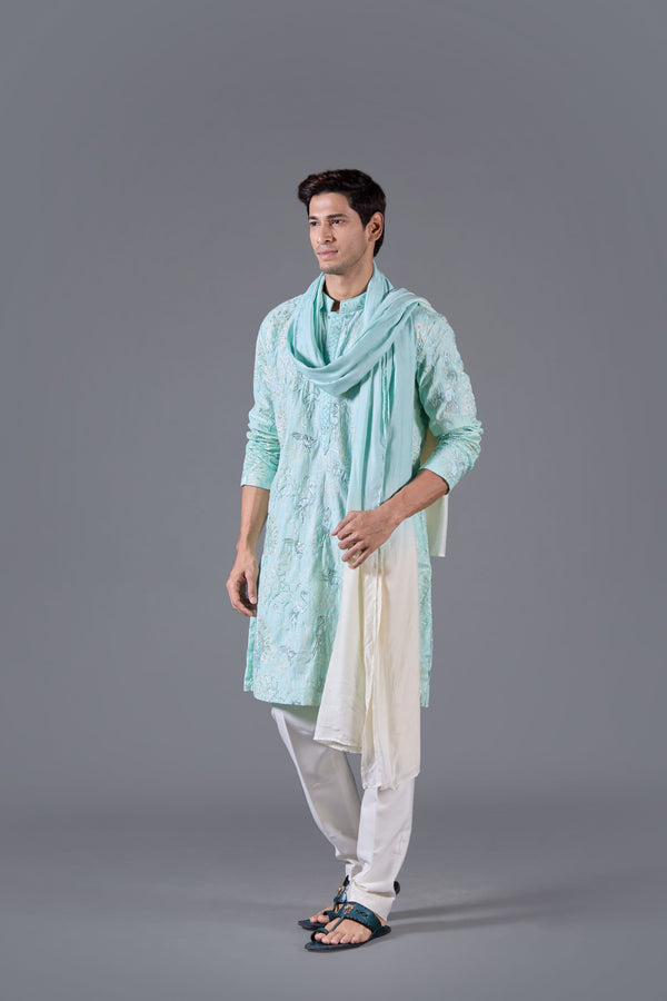 Neptune Glow Kurta Set with Dupatta