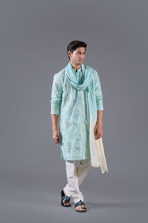 Neptune Glow Kurta Set with Dupatta