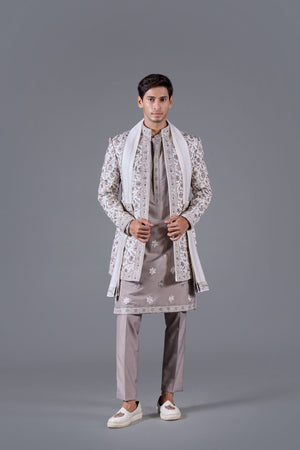 Maharaja Ivory Indo-Western set