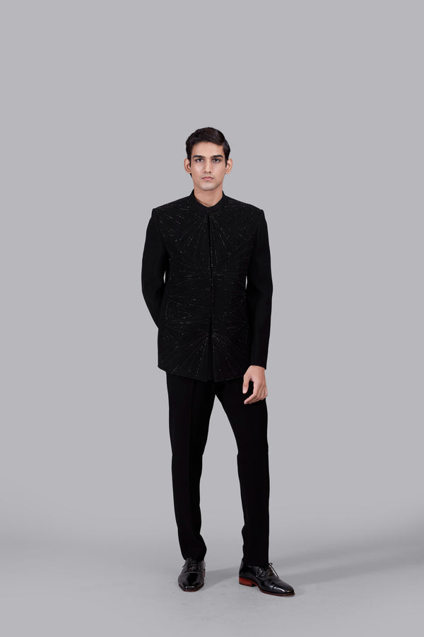 BLACK BOOMARIYO CUTDANA WORK JODHPURI