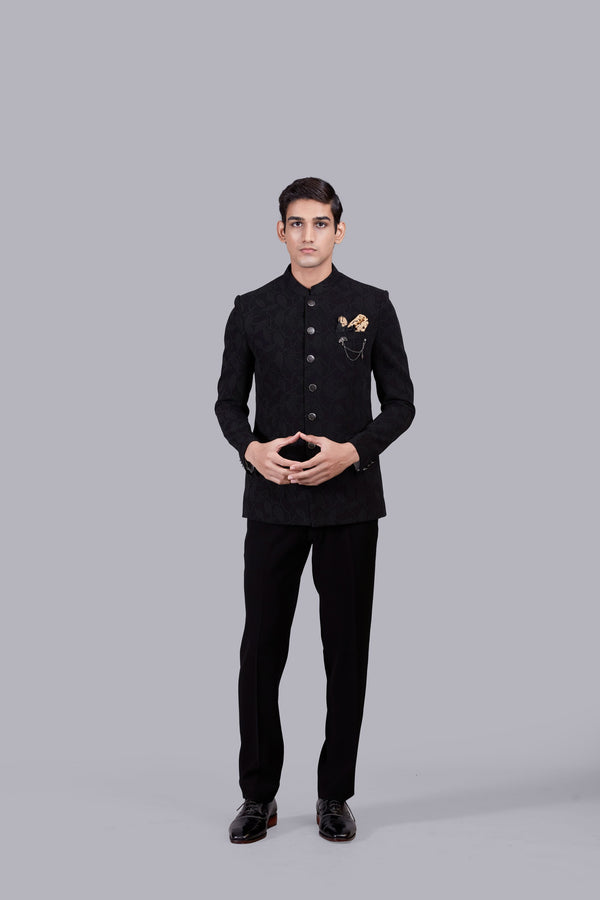 BLACK BOOMARIYO RUBBER PRINT JODHPURI