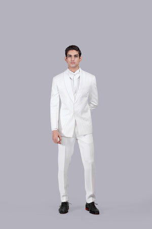 WHITE BOOMARIYO TAPPING WORK SUIT