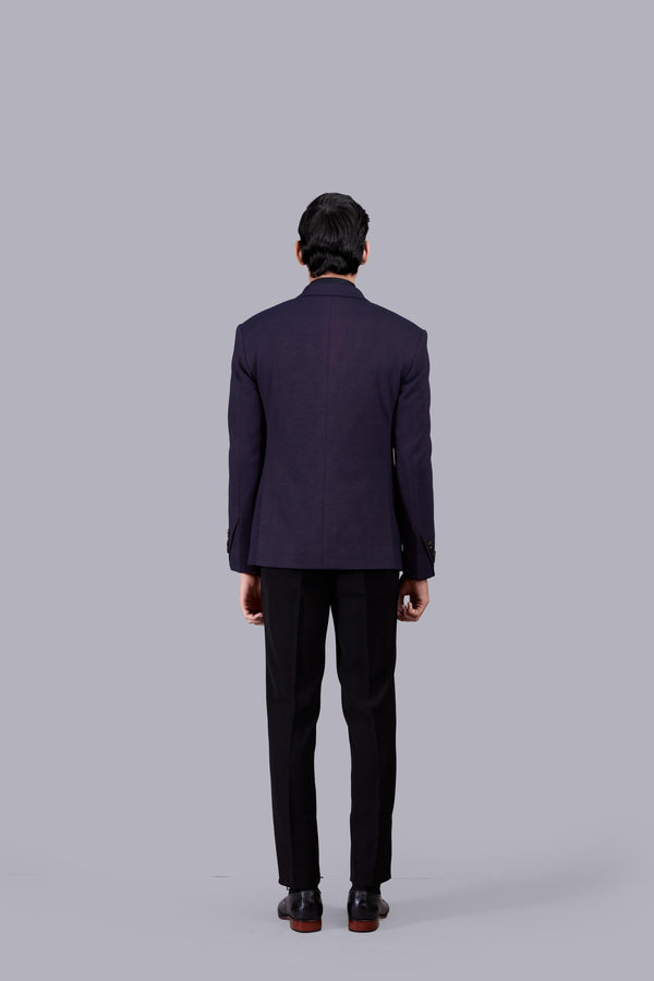 WINEITALIAN WOOL PLAIN BLAZER