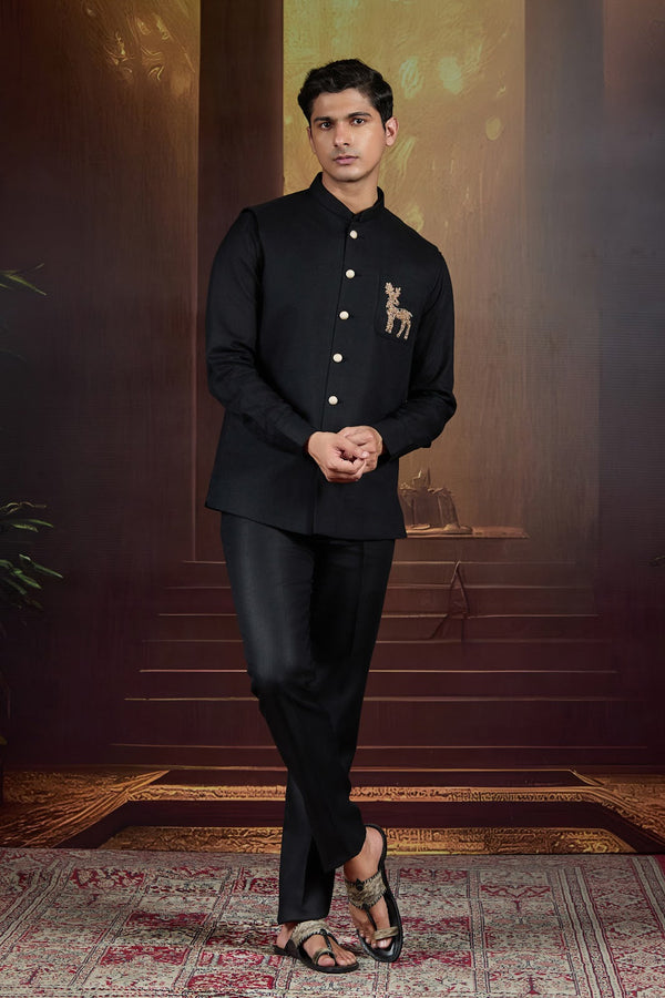 Noir Regal Nehru Set